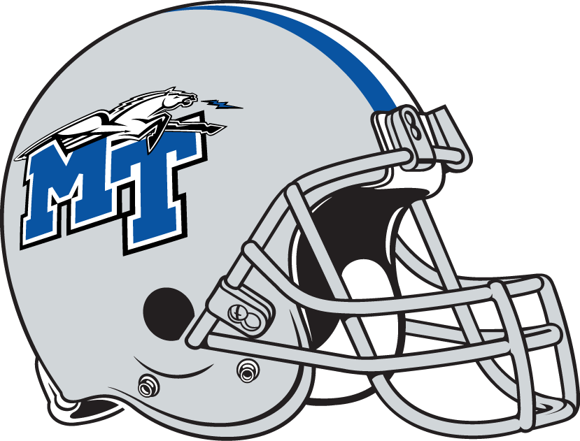 Middle Tennessee Blue Raiders 1998-Pres Helmet iron on paper